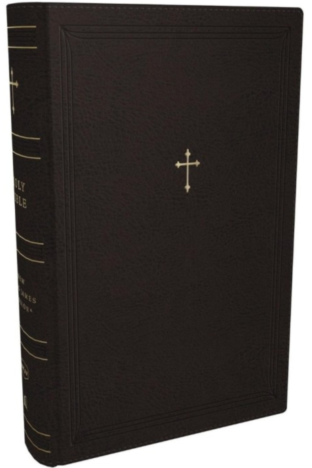 NKJV Compact Paragraph-Style Reference Bible, Black with Zip