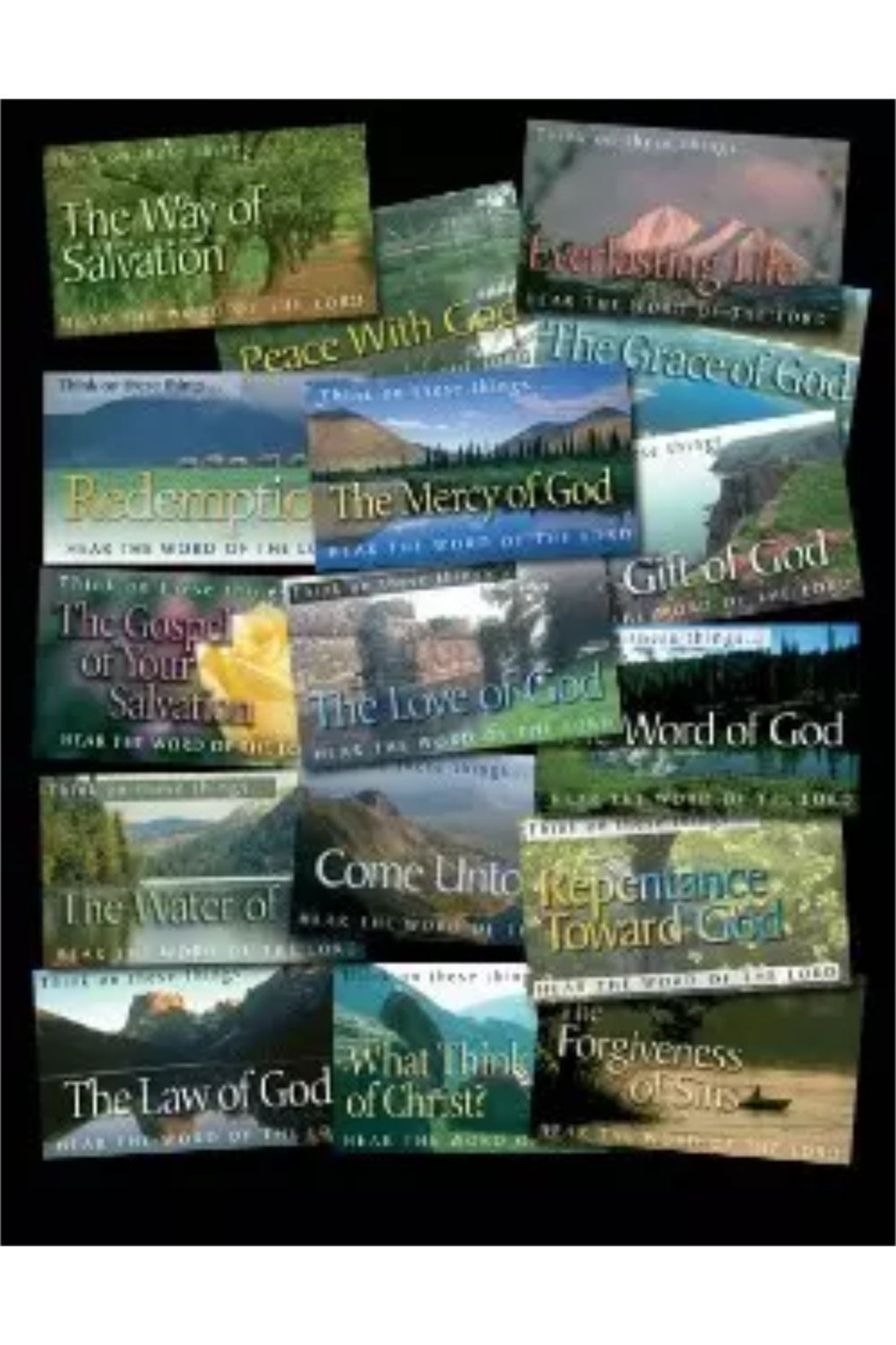 Scripture Leaflet Tracts: Mixed set of 160