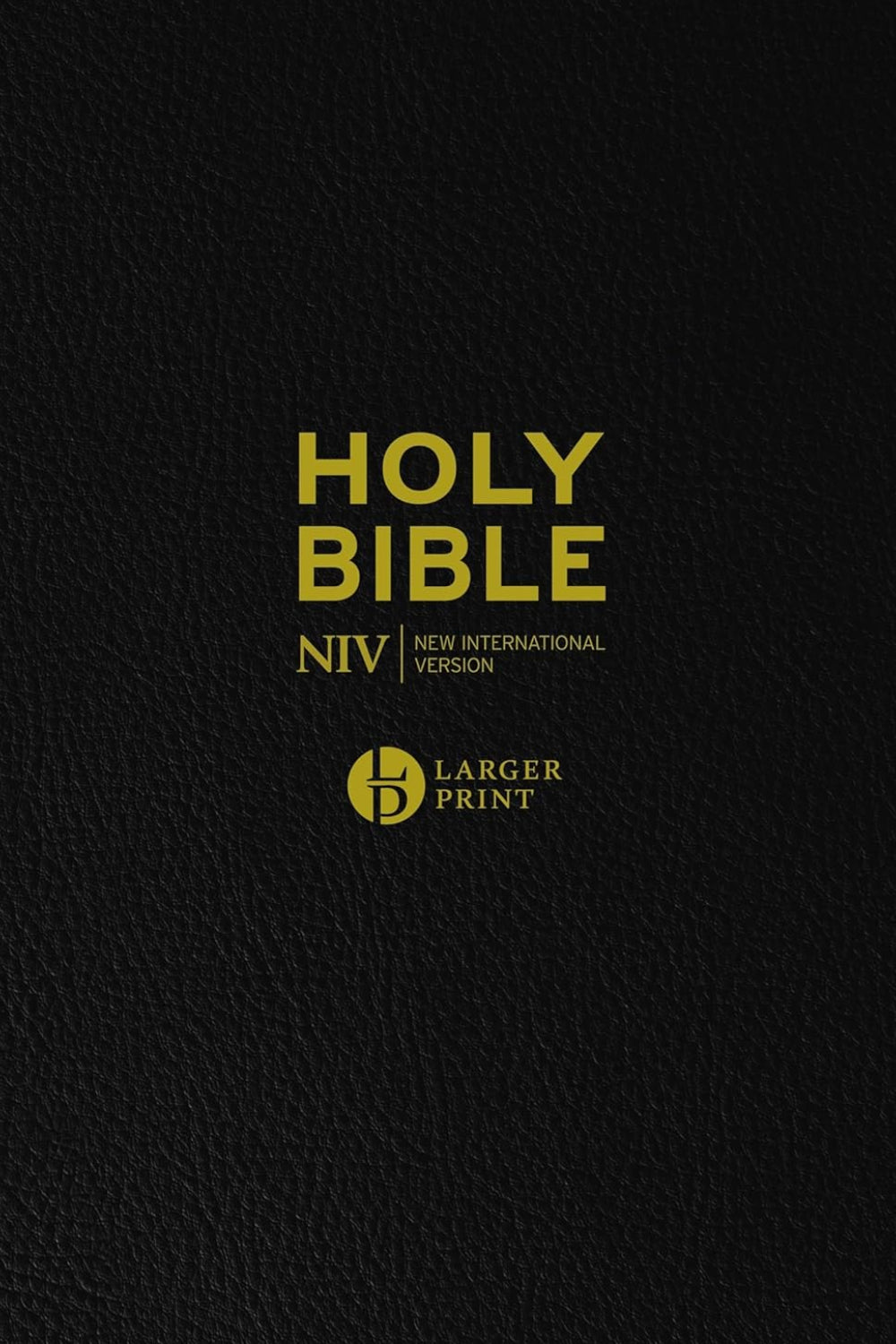 NIV Larger Print Black Leather Bible