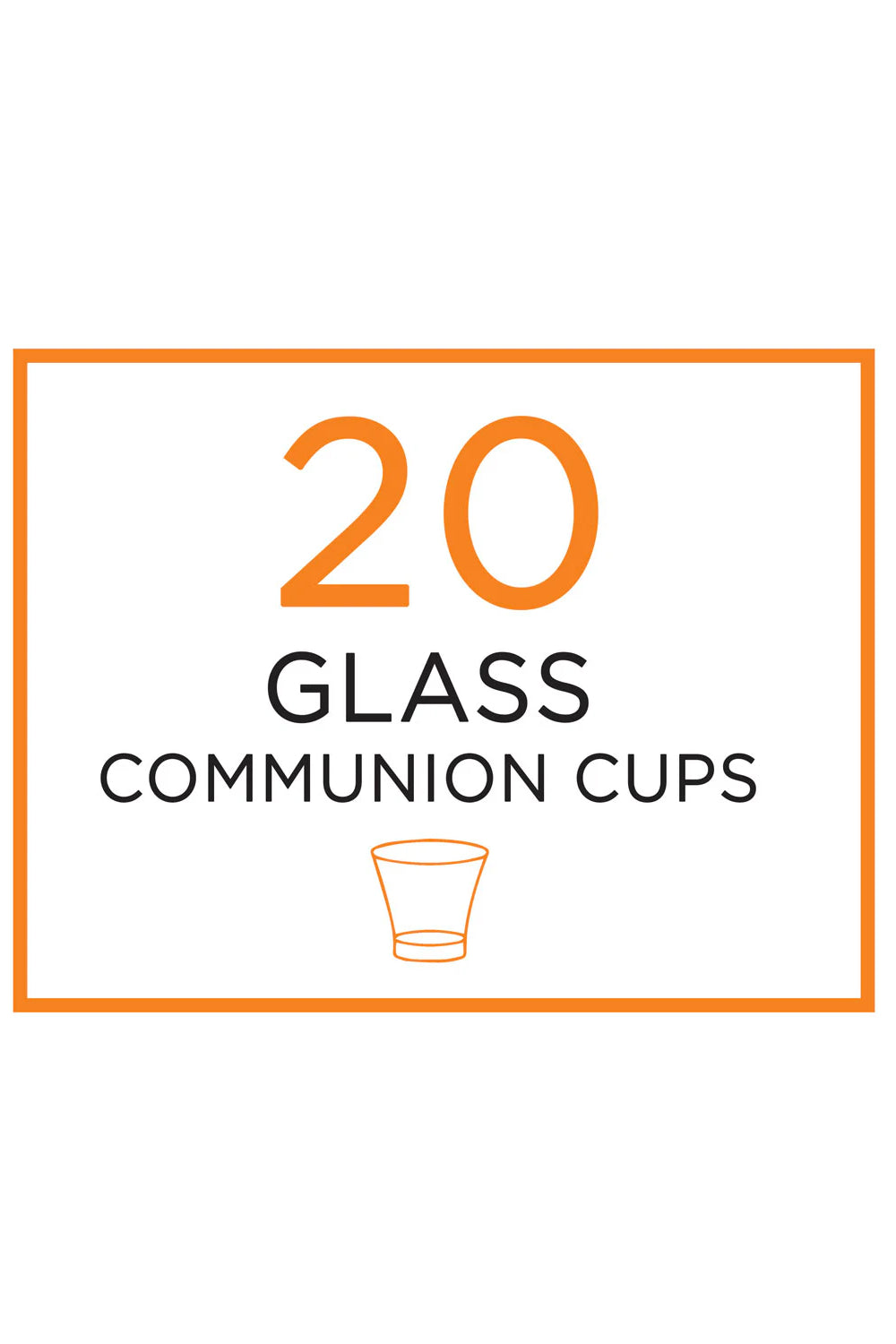 CLC Glass Communion Cups - Pack of 20