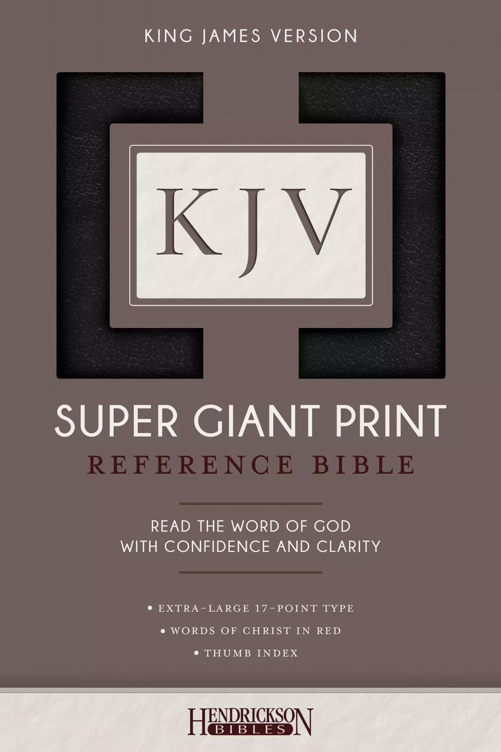 KJV Super Giant Print Thumb Index Black Imitation Leather