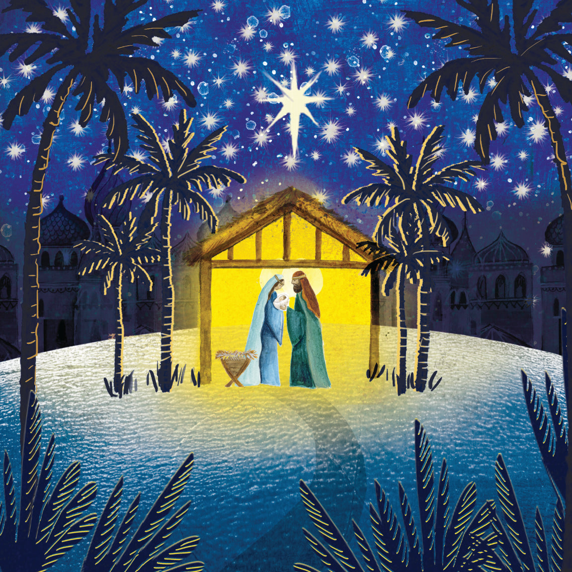 Christmas Cards Tearfund Around the Crib 143 TF241