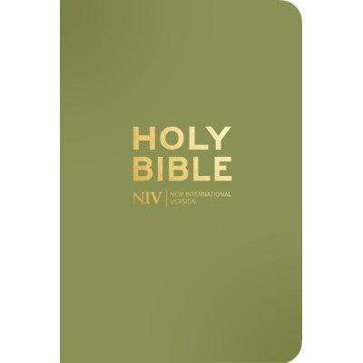 NIV Pocket Olive Green With Gold Zip