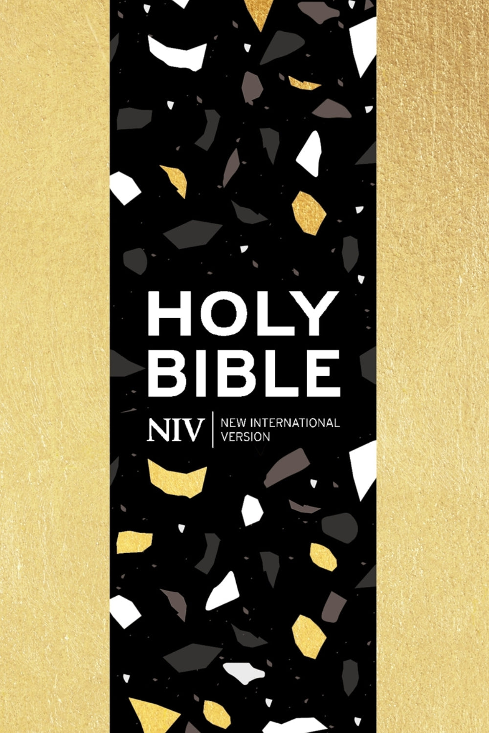 NIV Pocket Gold Terrazzo Soft-tone Bible with Zip