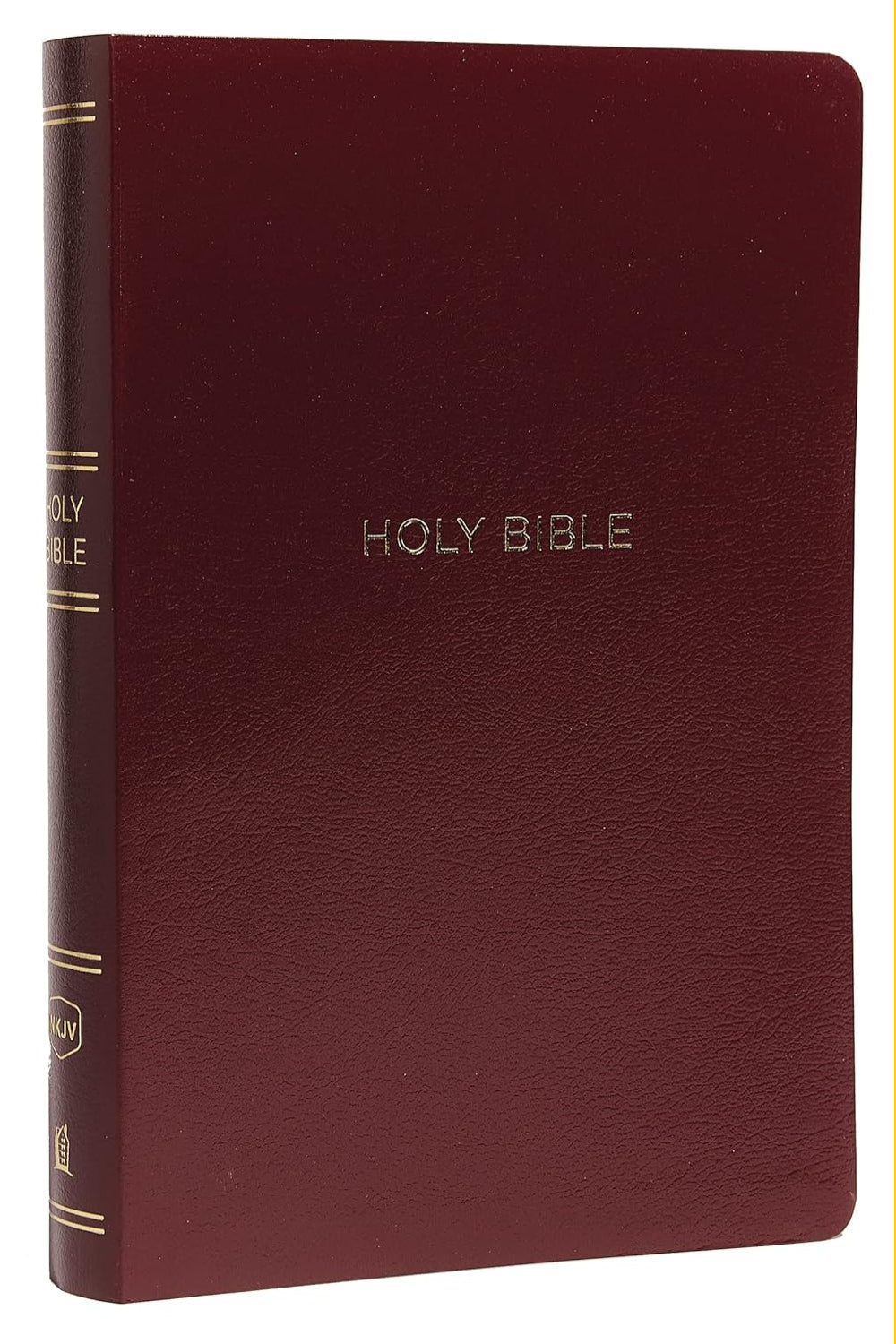 NKJV, Reference Bible, Center-Column Giant Print, Leather-Look, Burgundy, Red Letter Edition, Comfort Print Imitation Leather