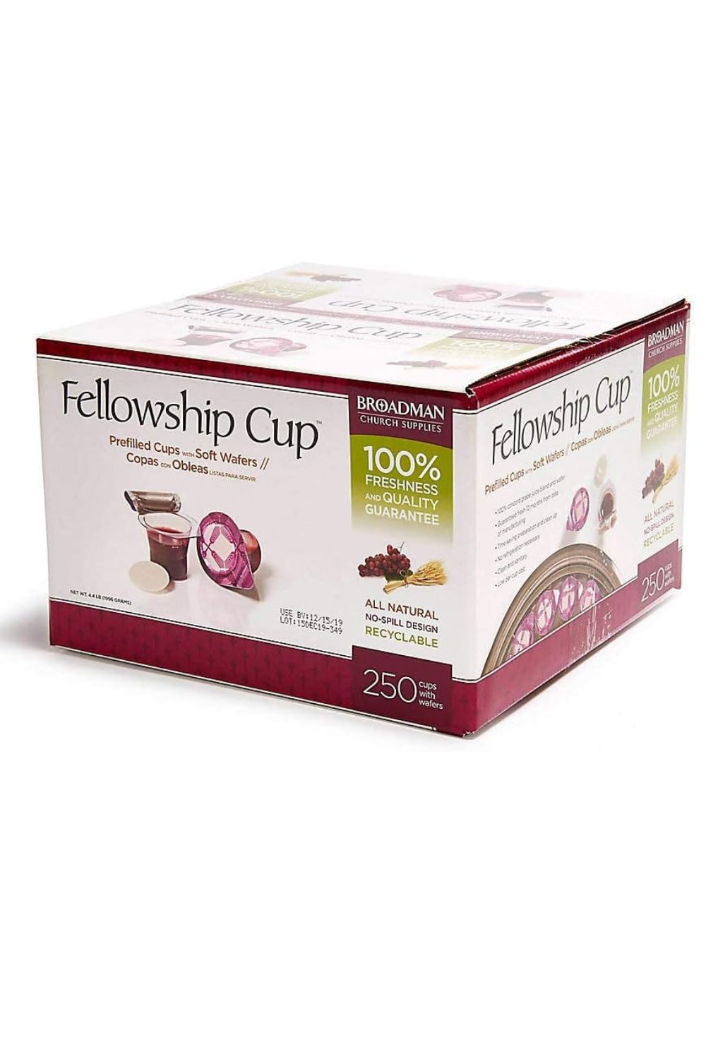 Fellowship cup, Pre-filled communion cups - 100 or 250 cups