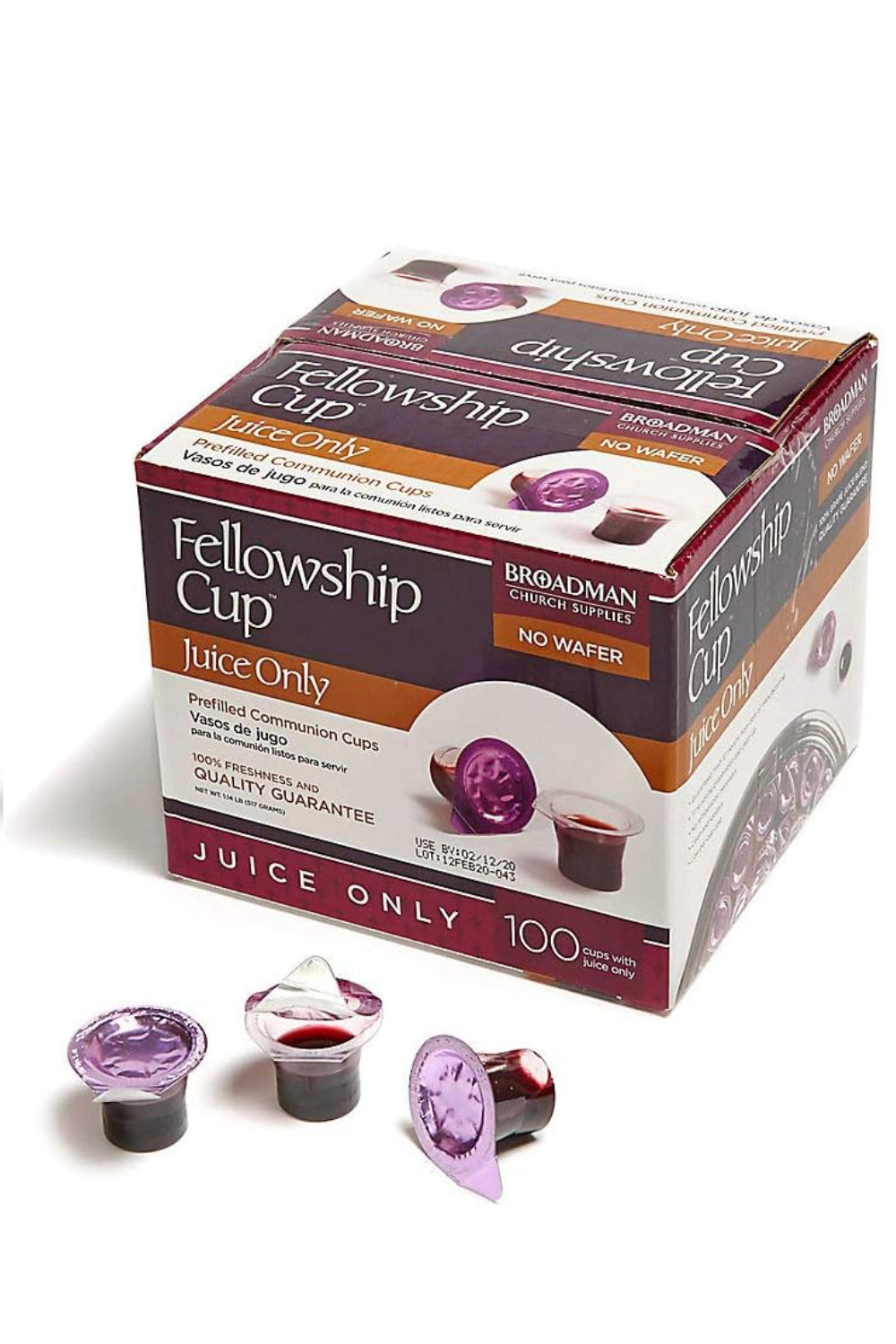 Fellowship Cup Juice Only Box - Box of 100
