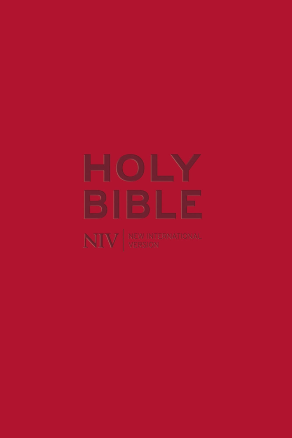 NIV Pocket Red Soft-Tone Bible with Zip