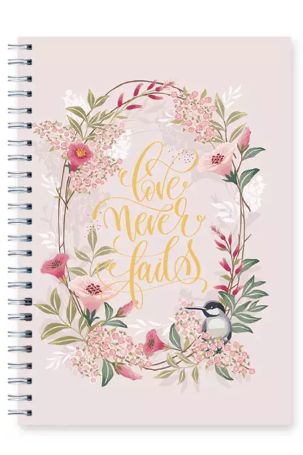 Love Never Fails - Spiral Hardcover Journal