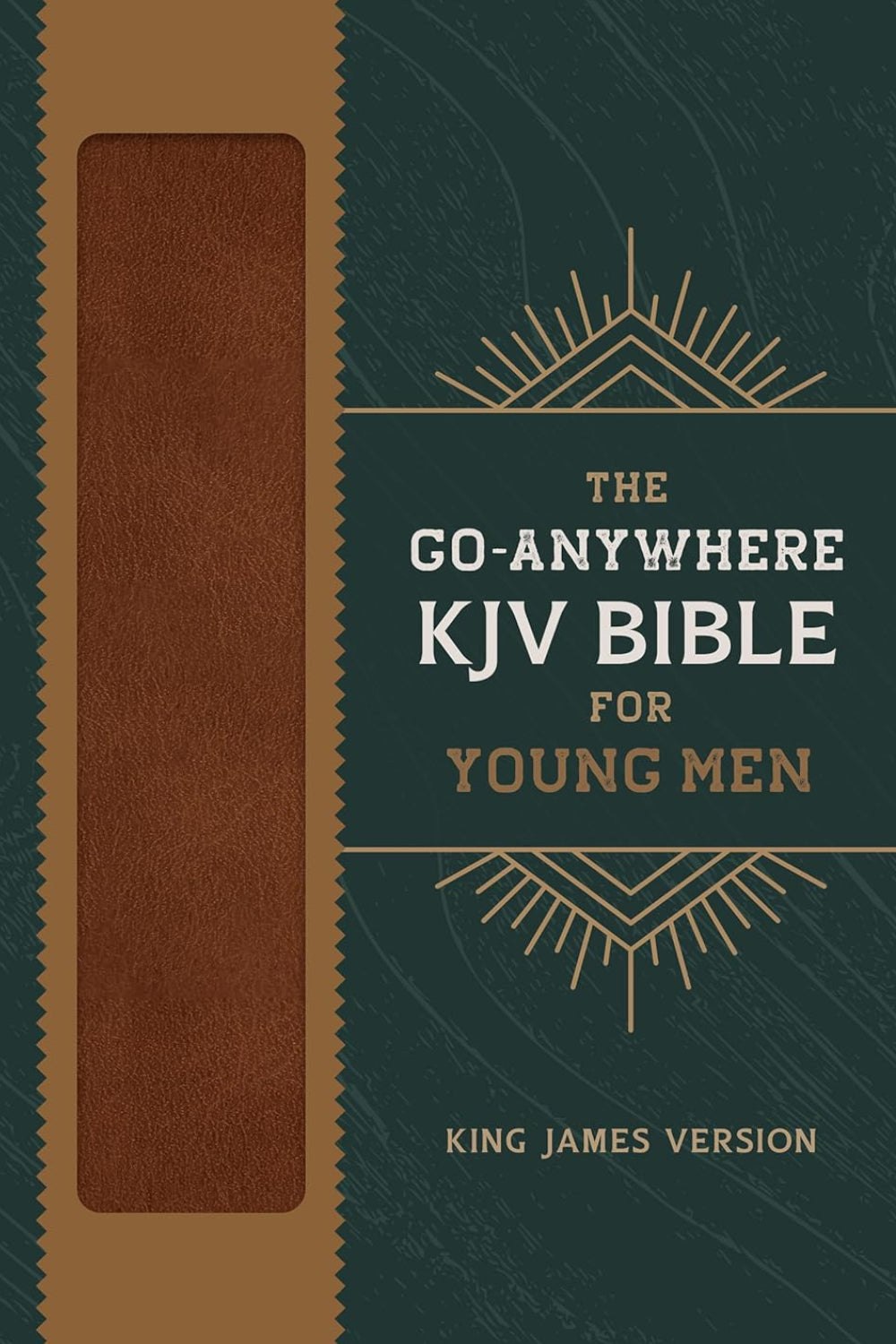 The Go-Anywhere KJV Bible for Young Men [Woodgrain Chestnut]