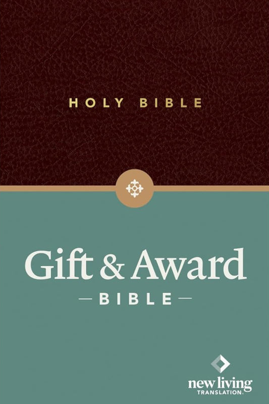 NLT Gift And Award Bible, Burgundy Leather