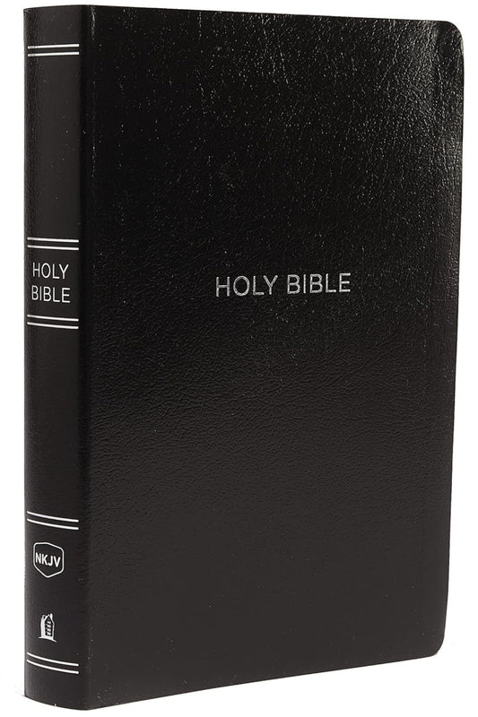 NKJV Giant Print Indexed Black Leatherflux Softcover