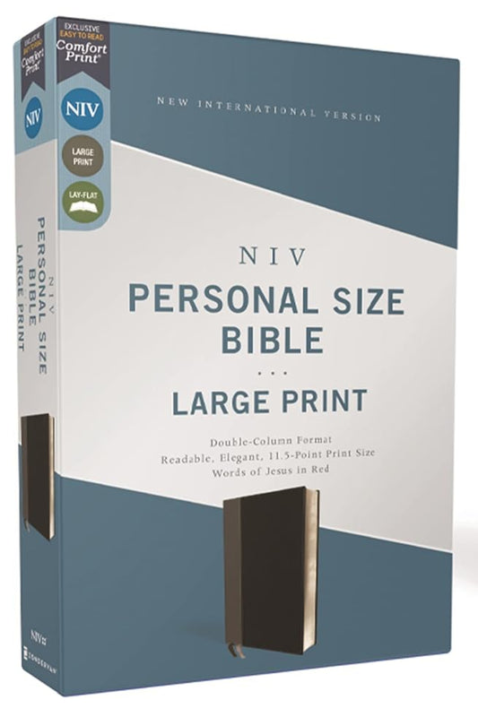 NIV Personal Size Bible Large Print With Thumb Index Leathersoft