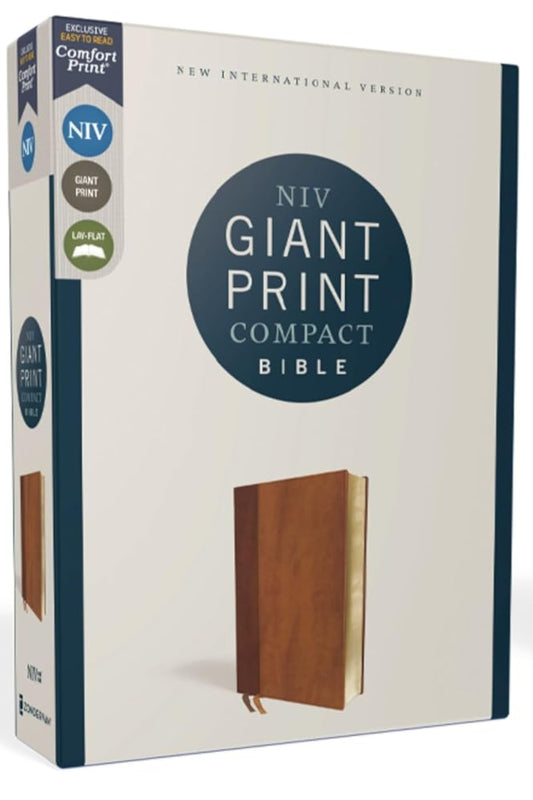 NIV Giant Print Compact Bible Brown