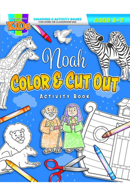 Noah Color and Cut Out Activity Book