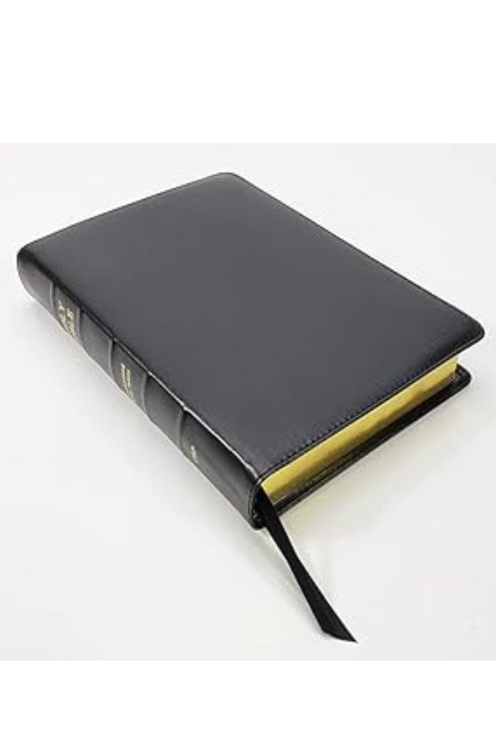 KJV Turquoise Reference Bible, Black Calfskin Leather