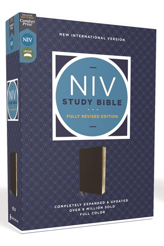 NIV Study Bible, Fully Revised Edition, Black, Red Letter, Comfort Print