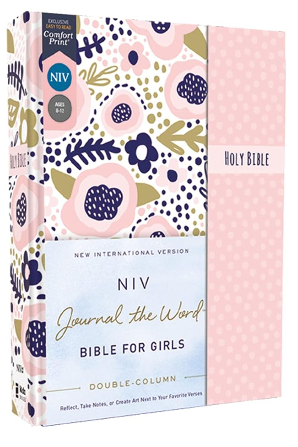 Journal the Word Bible for Girls, Double-Column, Hardcover, Pink, Magnetic Closure, Red Letter, Comfort Print: Reflect, Take Notes, or Create Art Next to Your Favorite Verses