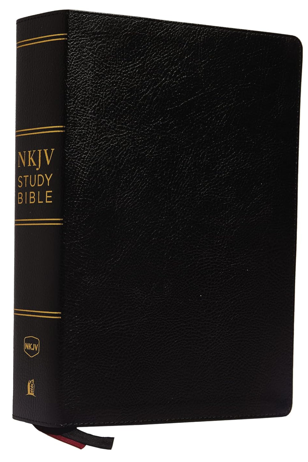 NKJV Study Bible, Premium Bonded Leather, Black, Comfort Print