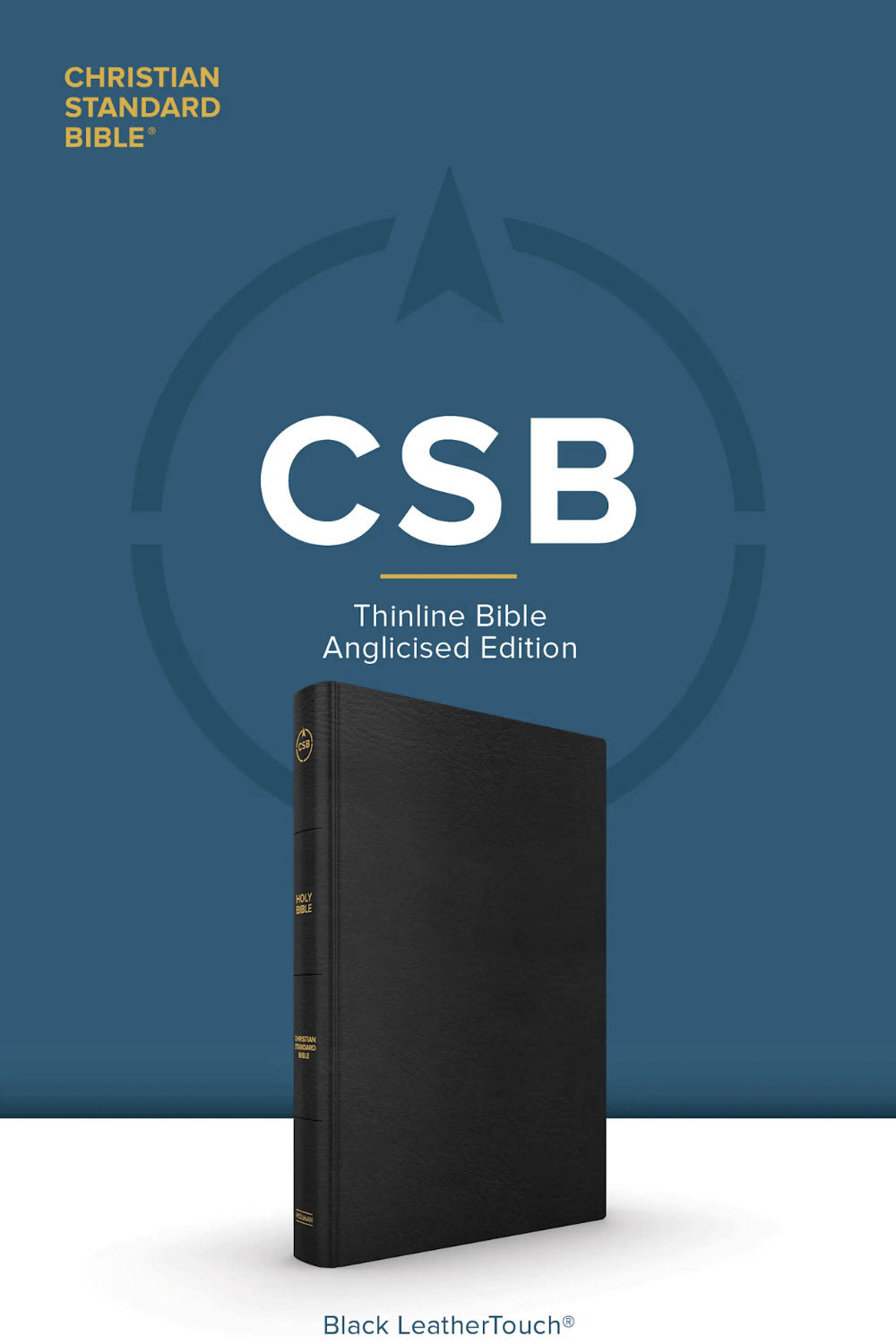 CSB Thinline Bible, Anglicised Edition, Black Leathertouch