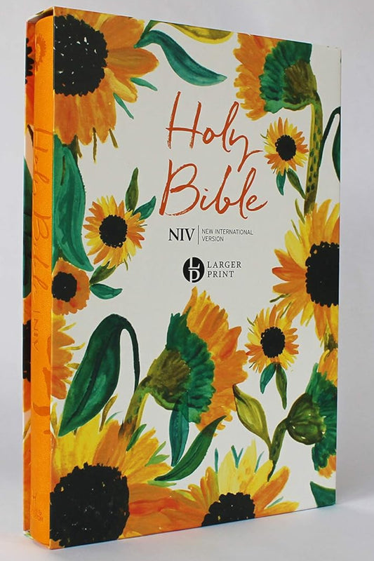 NIV Larger Print Soft-tone Bible: Sunflower