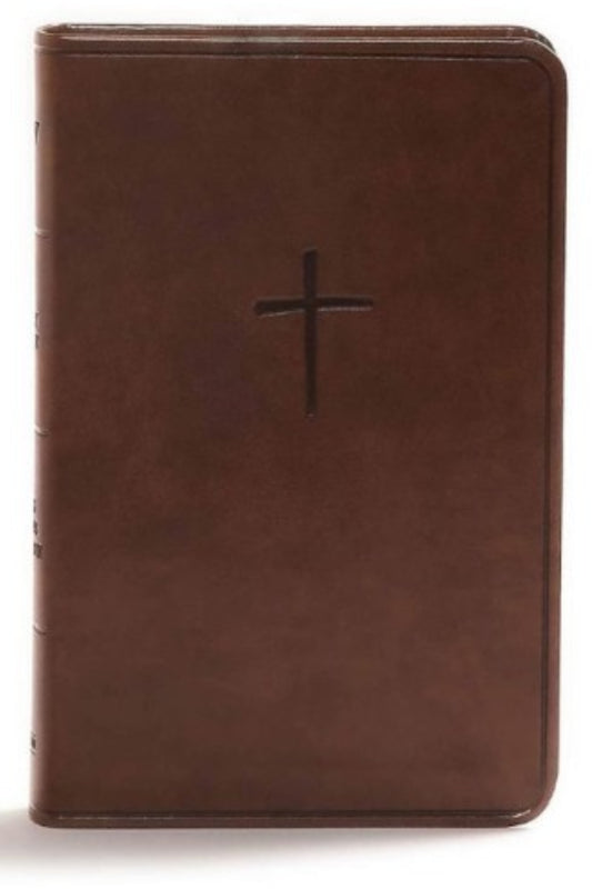CSB Compact Bible, Brown LeatherTouch, Value Edition