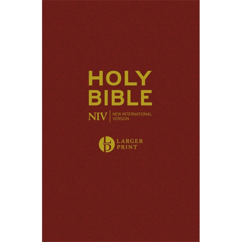 NIV Larger Print Bible, Burgundy