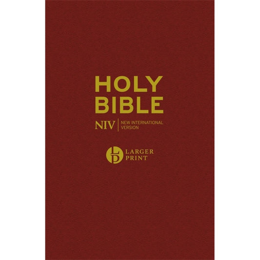NIV Larger Print Bible, Burgundy