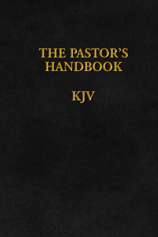 KJV Pastor's Handbook Black