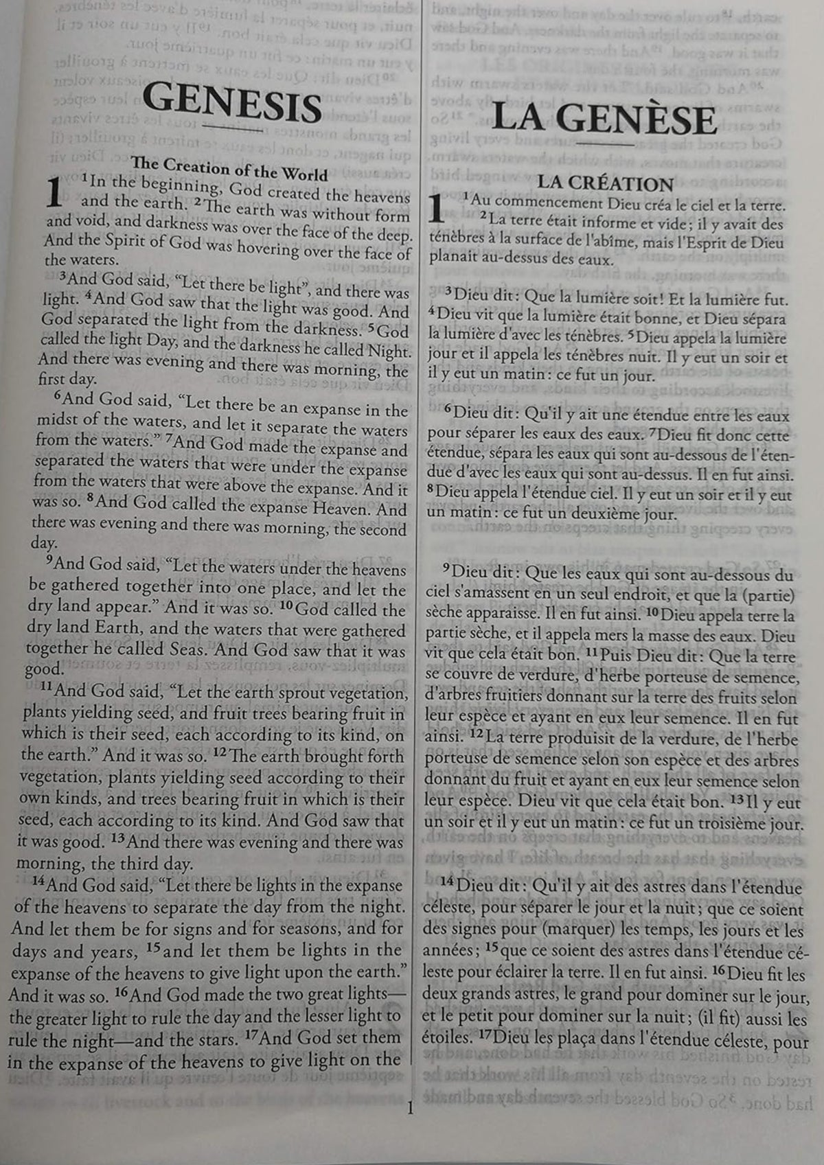 ESV French/English Bilingual Imm Leather