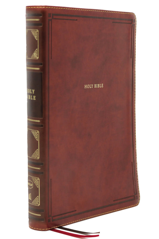 NKJV Large Print Thinline Brown