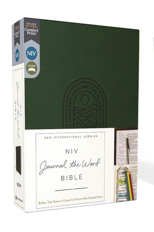 NIV Journal The Word Bible Dark Green Leathersoft