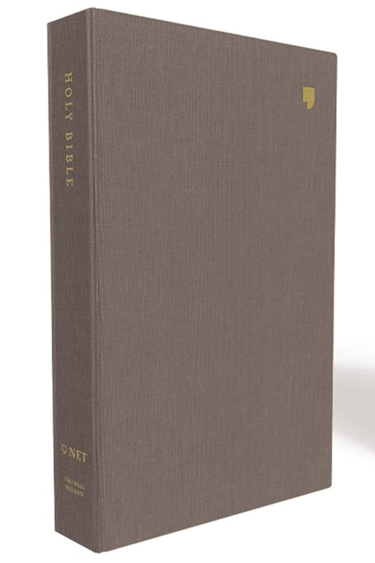 NET Bible, Thinline Reference, Grey, Comfort Print cloth over board
