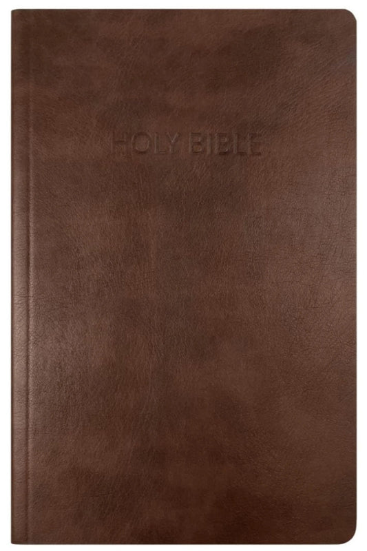 NASB Large Print 2020 Brown Leathertex