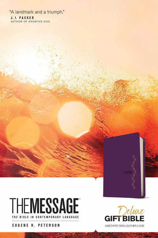 Message Deluxe Gift Bible - Purple Imitation Leather