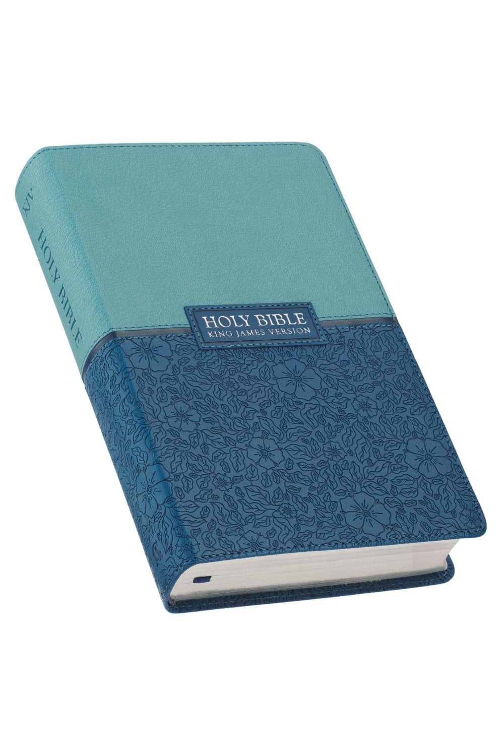 KJV Giant Print Lux-Leather 2 Tone Blue
