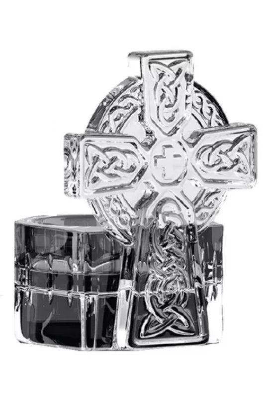 Candle Glass Votive Holder - Celtic Cross (107  87824)