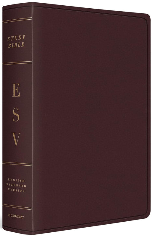 ESV Study Bible, Large Print (Bonded Leather, Burgundy): Esv Study Bible, Burgundy