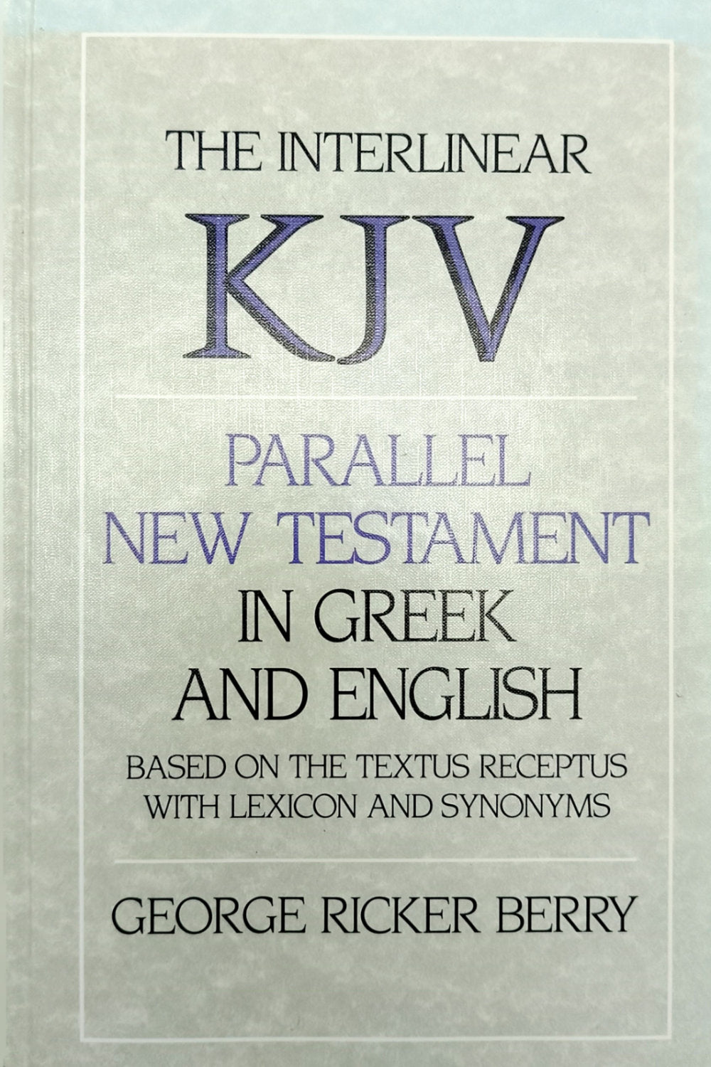 Interlinear KJV Parallel New Testament in Greek and English