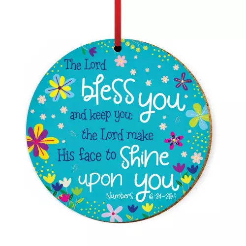 Hanging Ornament  Lord Bless You Teal 131 - CD50