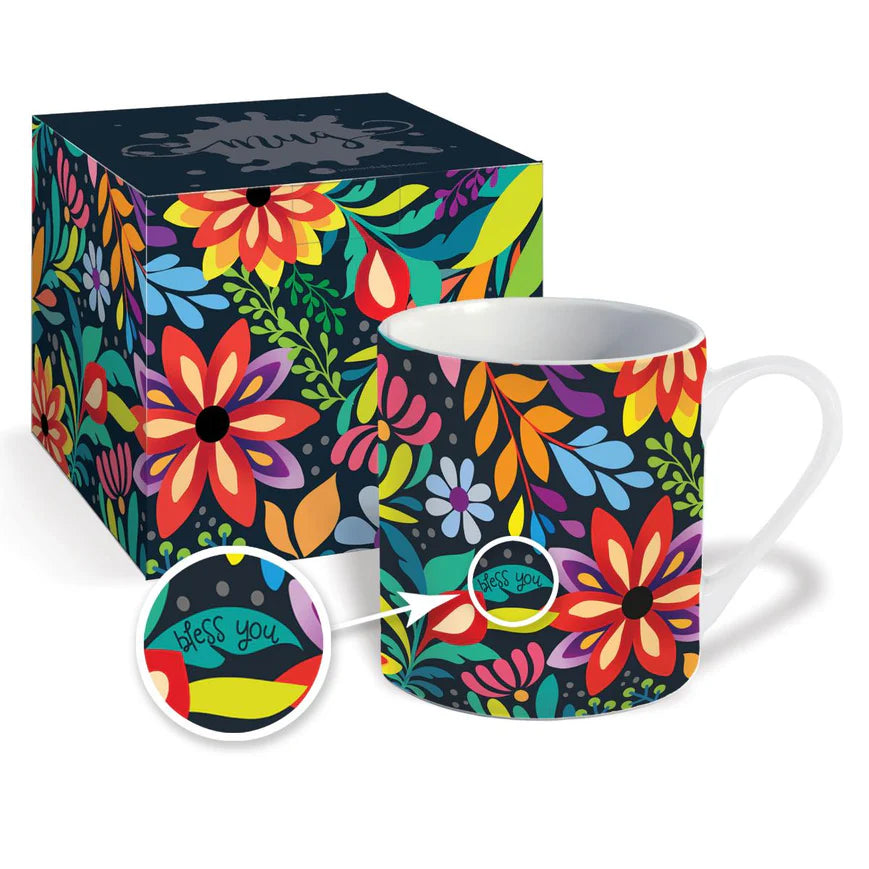 Mug & giftbox  Bless you Flowers  131 MG157