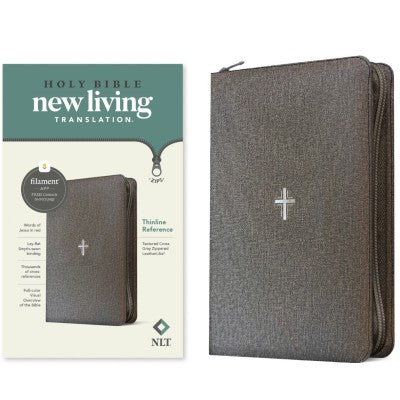 NLT Thinline Reference Textured Cross With Zip