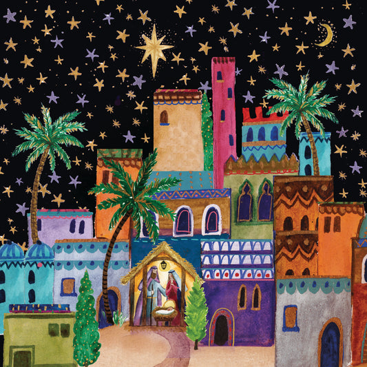 Christmas Cards  Tearfund  O Little Town 143 TF248