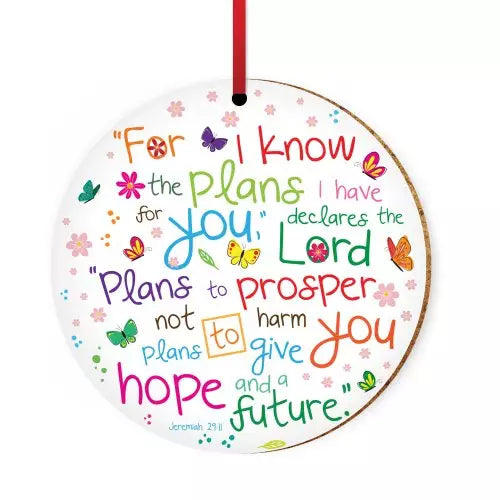 Hanging Ornament  For I Know the Plans  131 - CD51
