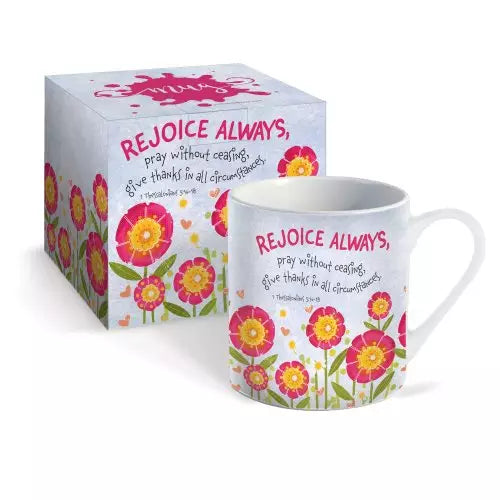 Mug & giftbox  Rejoice Always 131 MG150