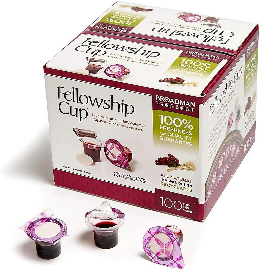 Fellowship cup, Pre-filled communion cups - 100 or 250 cups