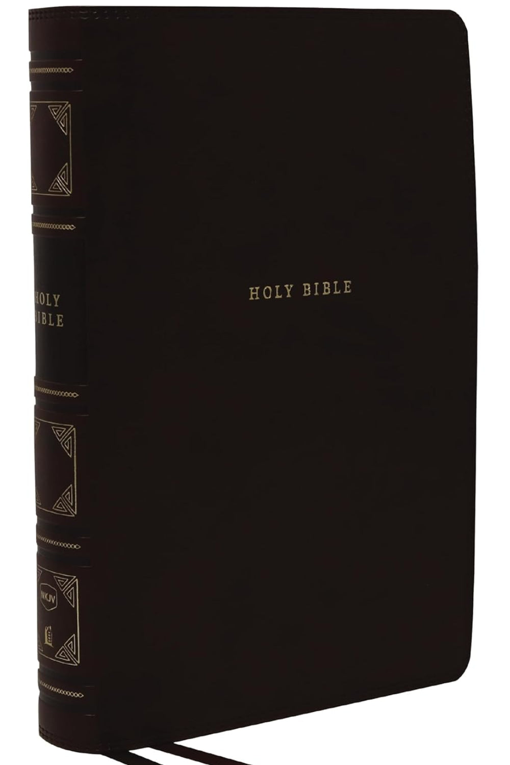 NKJV, Reference Bible, Classic Verse-by-Verse, Center-Column, Leathersoft, Black, Red Letter, Thumb Indexed, Comfort Print: Holy Bible, New King James Version