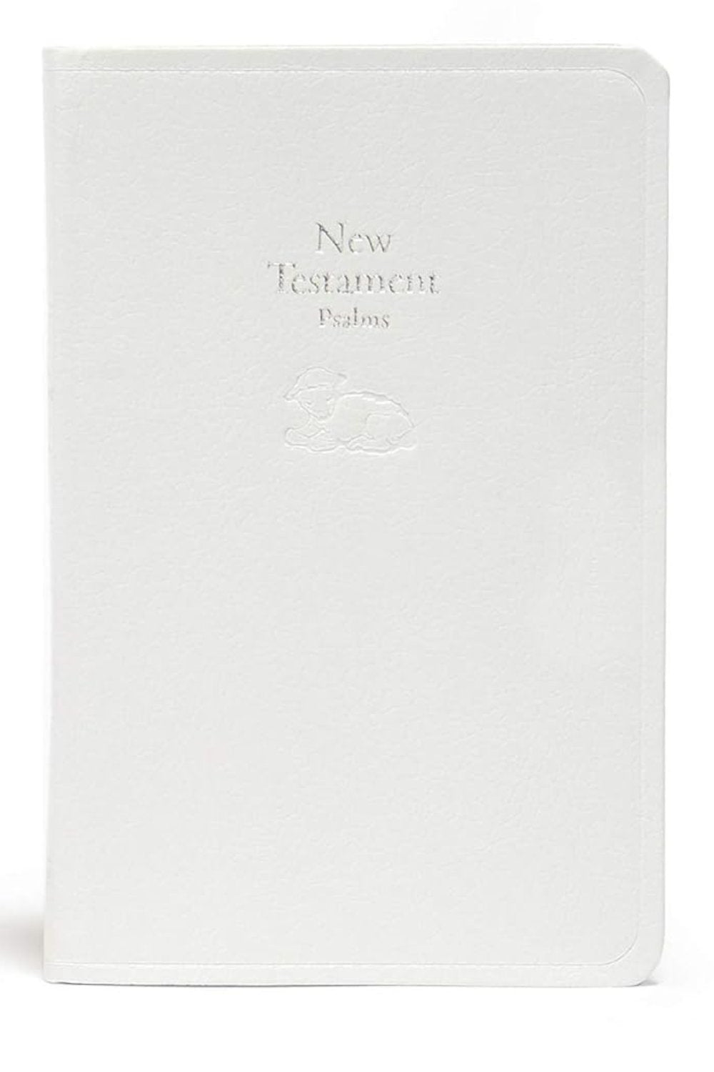 KJV New Testament With Psalms  White Imitation Leather